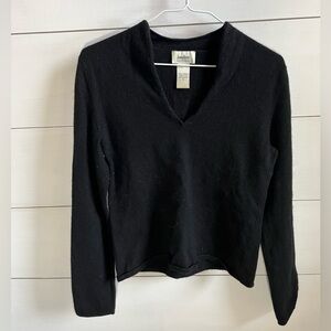 Neumann Marcus Cashmere V-Neck Sweater